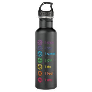 Chakra Alignment, Yoga, Meditation Spiritual Pullo 710 Ml Water Bottle