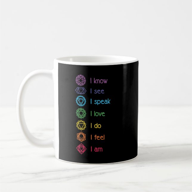 Chakra Alignment, Yoga, Meditation Spiritual Pullo Coffee Mug (Left)