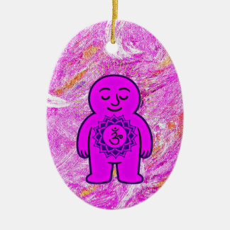 Chakra Buddies: Crown Chakra Ceramic Ornament