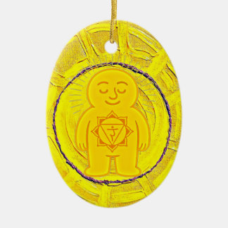 Chakra Buddies: Solar Plexus Chakra Ceramic Ornament