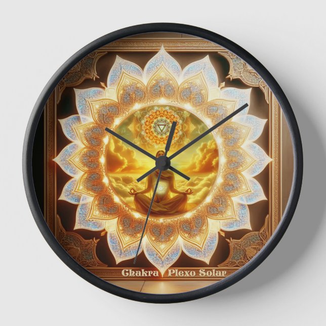 Chakra del Plexo Solar (Manipura) Clock (Front)