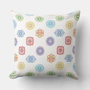 Chakra Energy Throw Pillow