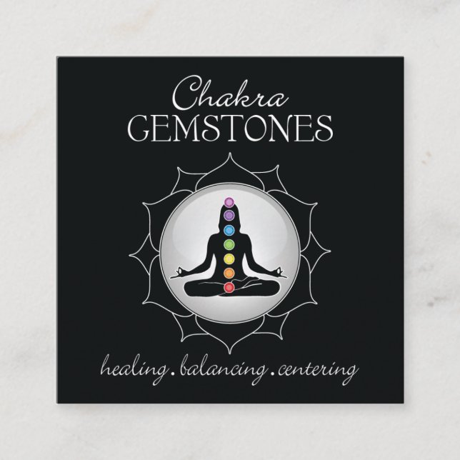 Chakra Gemstone Wallet Card (Front)