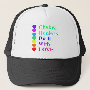 Chakra Healers Do It With Love in Rainbow Colours Trucker Hat