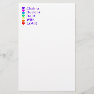 Chakra Healers Do It With Love Stationery