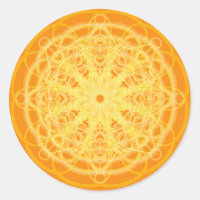 Chakra Mandala Sacred Geometry Bright Orange