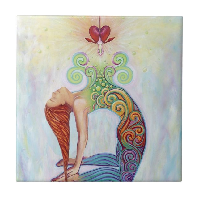 Chakra meditation ceramic tile (Front)