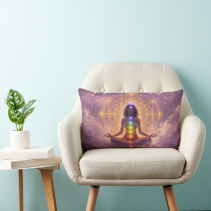 Chakra Meditation Spiritual Throw Pillow