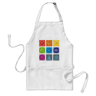 chakra,ohm, aura,zen,chakras,yoga,yogi,healer standard apron