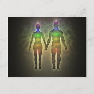 chakra par,aura,twinsouls,healinglove,energy,chi postcard