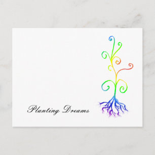 chakra plant, Planting Dreams Postcard