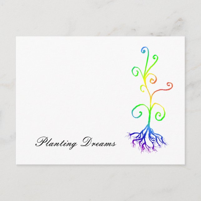 chakra plant, Planting Dreams Postcard (Front)