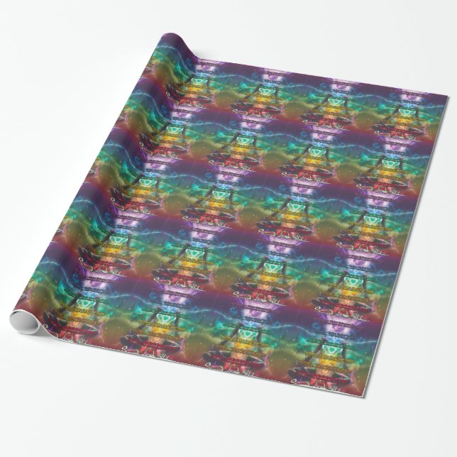 Chakra Poster Wrapping Paper (Unrolled)