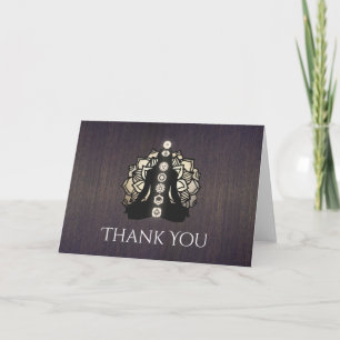 Chakra Reiki Master and Yoga Teacher Thank You Card