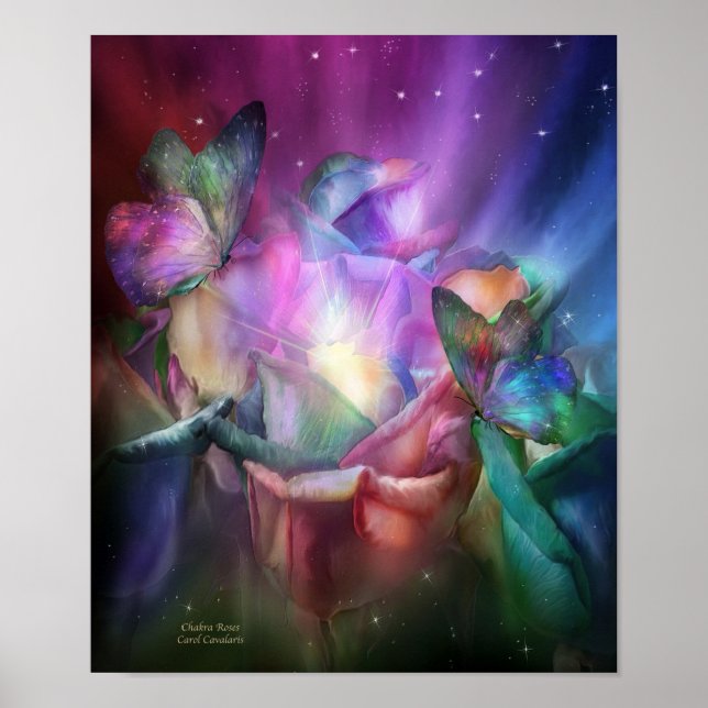 Chakra Roses Fine Art Poster/Print Poster (Front)