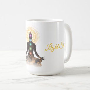 Chakra Silhouette – Let Your Light Shin Coffee Mug