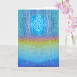 Chakra Simmer, Rainbow Light, Ethereal  Meditation Card