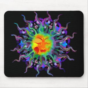 Chakra Sun Dark Mousepad