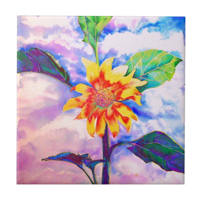 Chakra sunflower tile (Front)