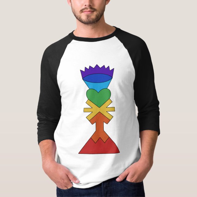 Chakra Tower Raglan Tee (Front)