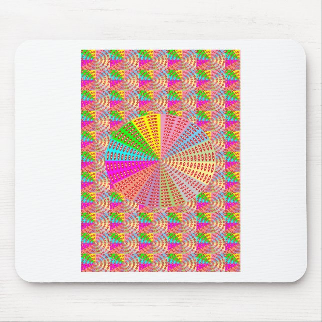 Chakra UNIQUE Round Circle  Artist NAVIN JOSHI Mouse Pad (Front)