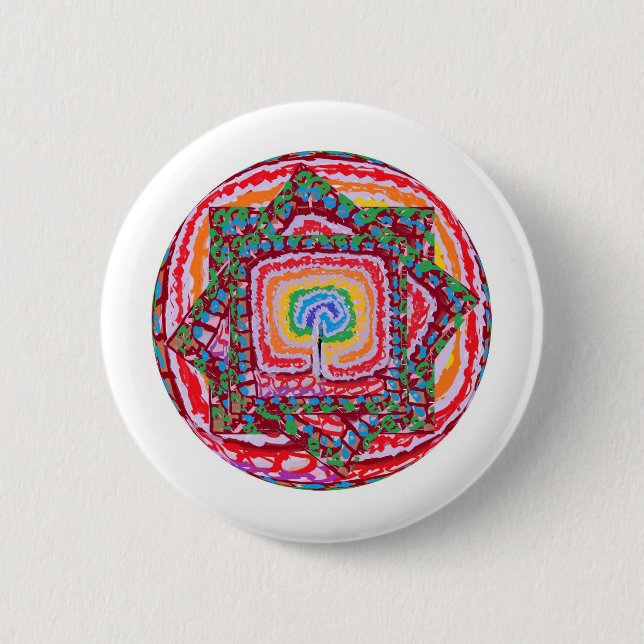 CHAKRA VUEHH 6 CM ROUND BADGE (Front)