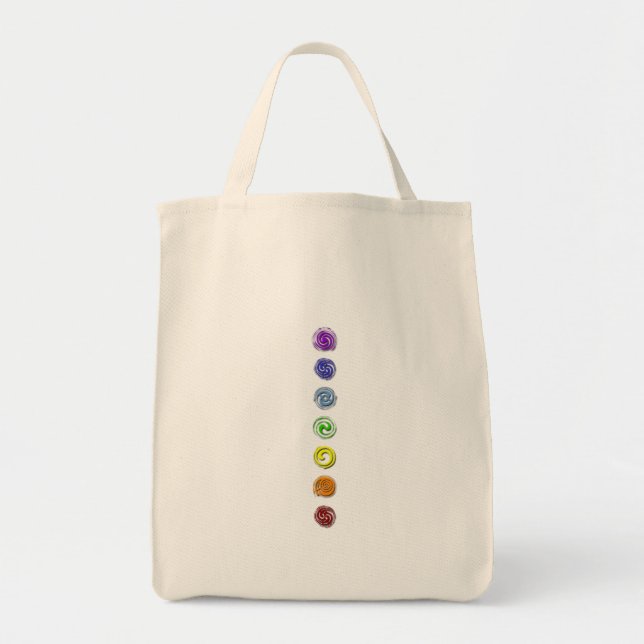 Chakra Wheels Tote Bag (Front)