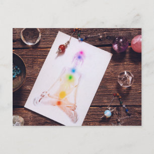 chakras and balance postcard