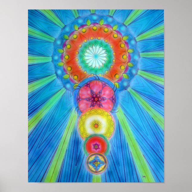 Chakras Ascending Poster (Front)