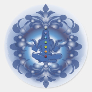 Chakras Classic Round Sticker