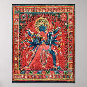 Chakrasamvara And Consort Vajravarahi Poster