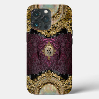 Chalchadoriz Elegance Girly  Monogram  iPhone 13 Pro Case