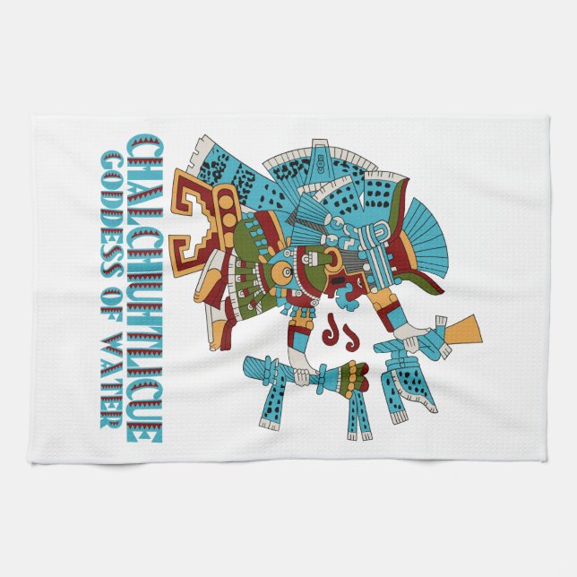 Chalchiuhtlicue Tea Towel (Horizontal)