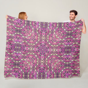 Chaldean Watcher Rose Quartz Healing Energy Fleece Blanket