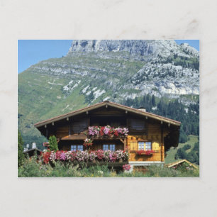 Chalet above Le Grand Bornand, French Alps, France Postcard