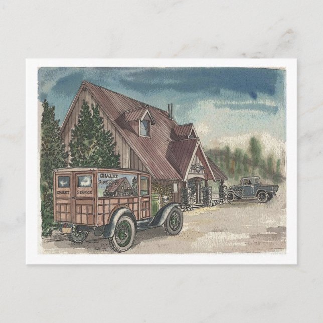 Chalet Delivery Postcard (Front)