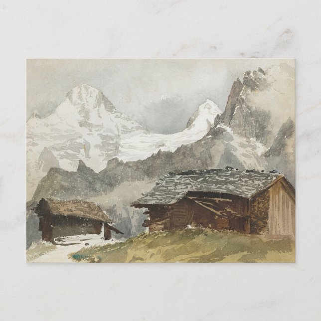 Chalets, Breithorn, Murren by John Singer Sargent Postcard (Front)