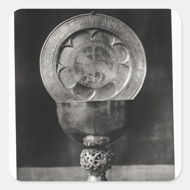 Chalice and Eucharist Plate Square Sticker (Front)