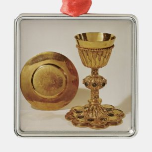 Chalice and paten metal ornament