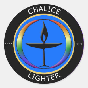 Chalice Lighter Classic Round Sticker