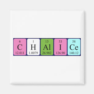Chalice periodic table name magnet