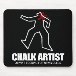 Chalk Artist Mouse Pad