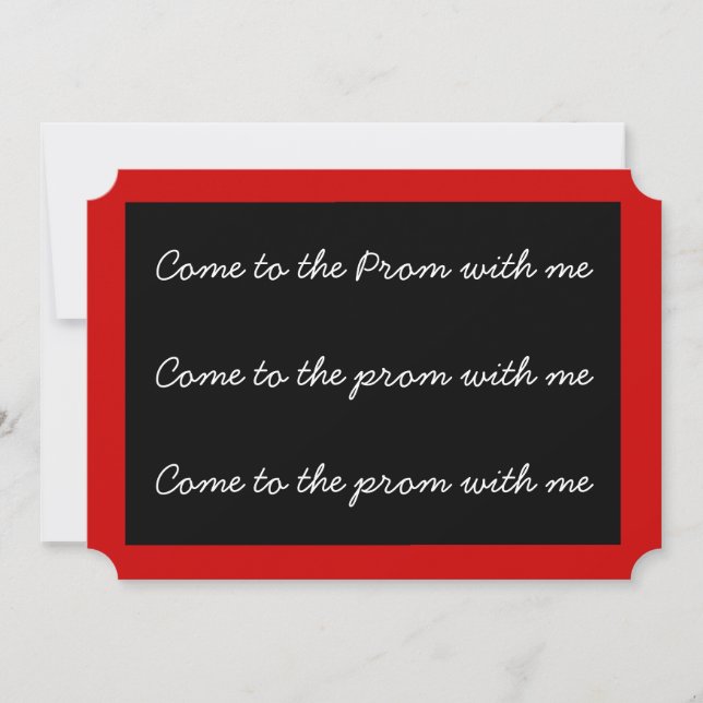 Chalk Board Prom Invite (Front)