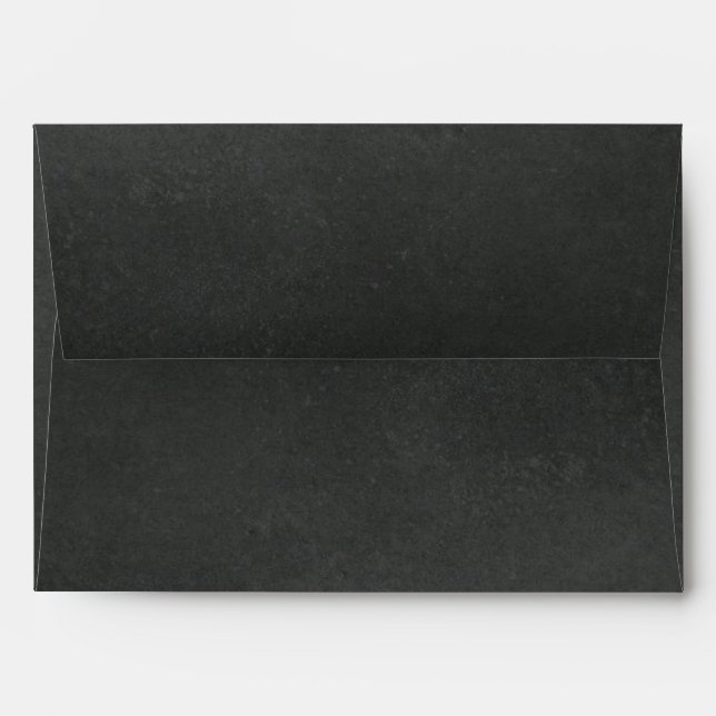 Chalk Chalkboard Look Party Invite Envelope (Back (Top Flap))