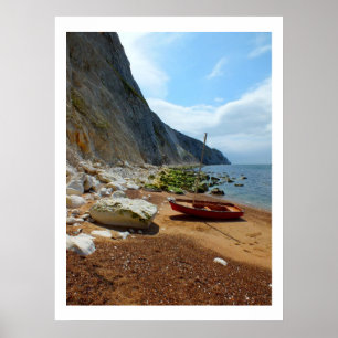 Chalk cliffs of Alum Bay Poster