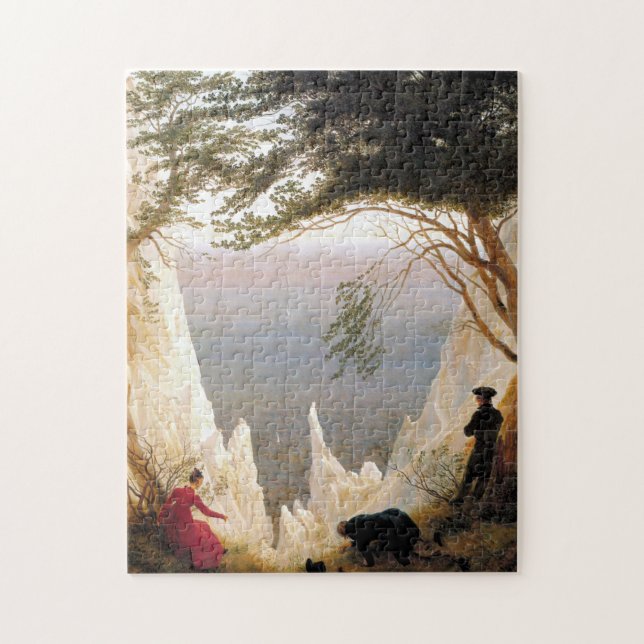 Chalk Cliffs on Rugen by Caspar David Friedrich Jigsaw Puzzle (Vertical)