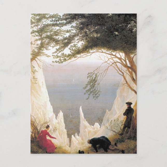 Chalk Cliffs on Rugen Postcard (Front)