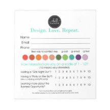 Chalk Couture Enter to Win Drawing Slip Notepad