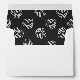Chalk Drawn Sailboat Pattern Envelope