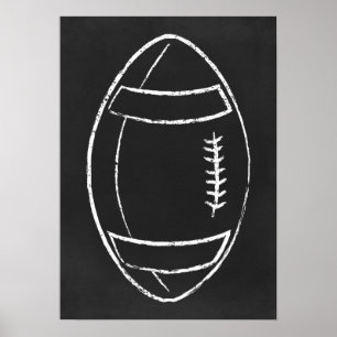 chalk football poster